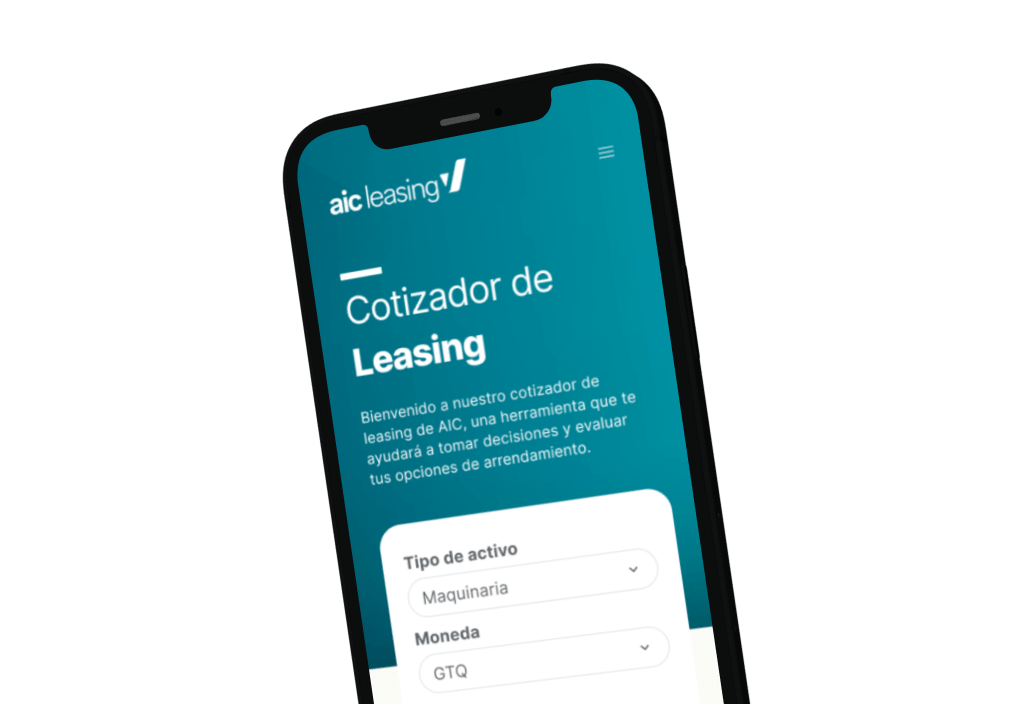 Cotizador de cuotas de leasing financiero